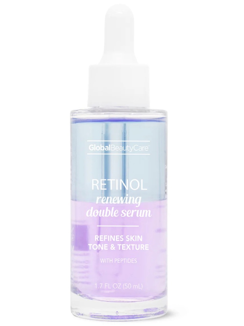 Global Beauty Care Retinol Renewing Double Serum. Size: 1.7 fl oz (50 mL). NEW!